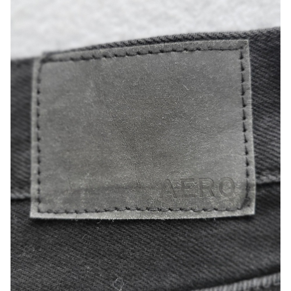Aeropostale Jeans Womens Baggy Black High Waist Size 14R NEW - Picture 13 of 16
